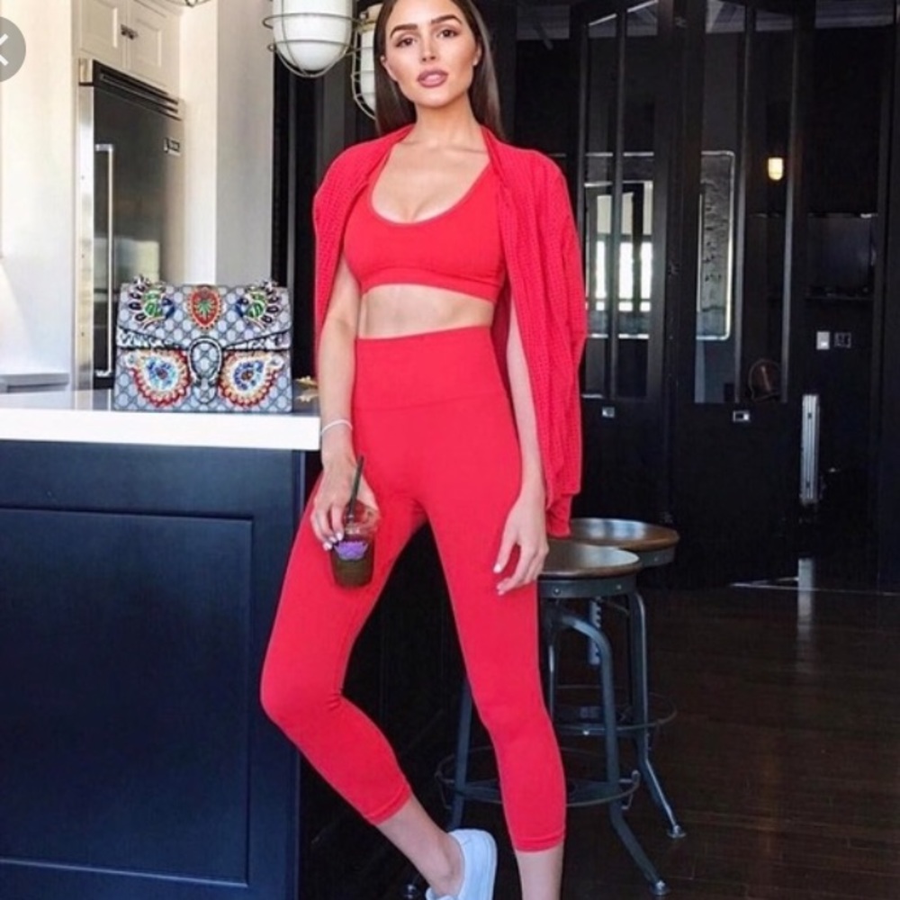 Touché LA TLA Morgan Stewart red sports bra